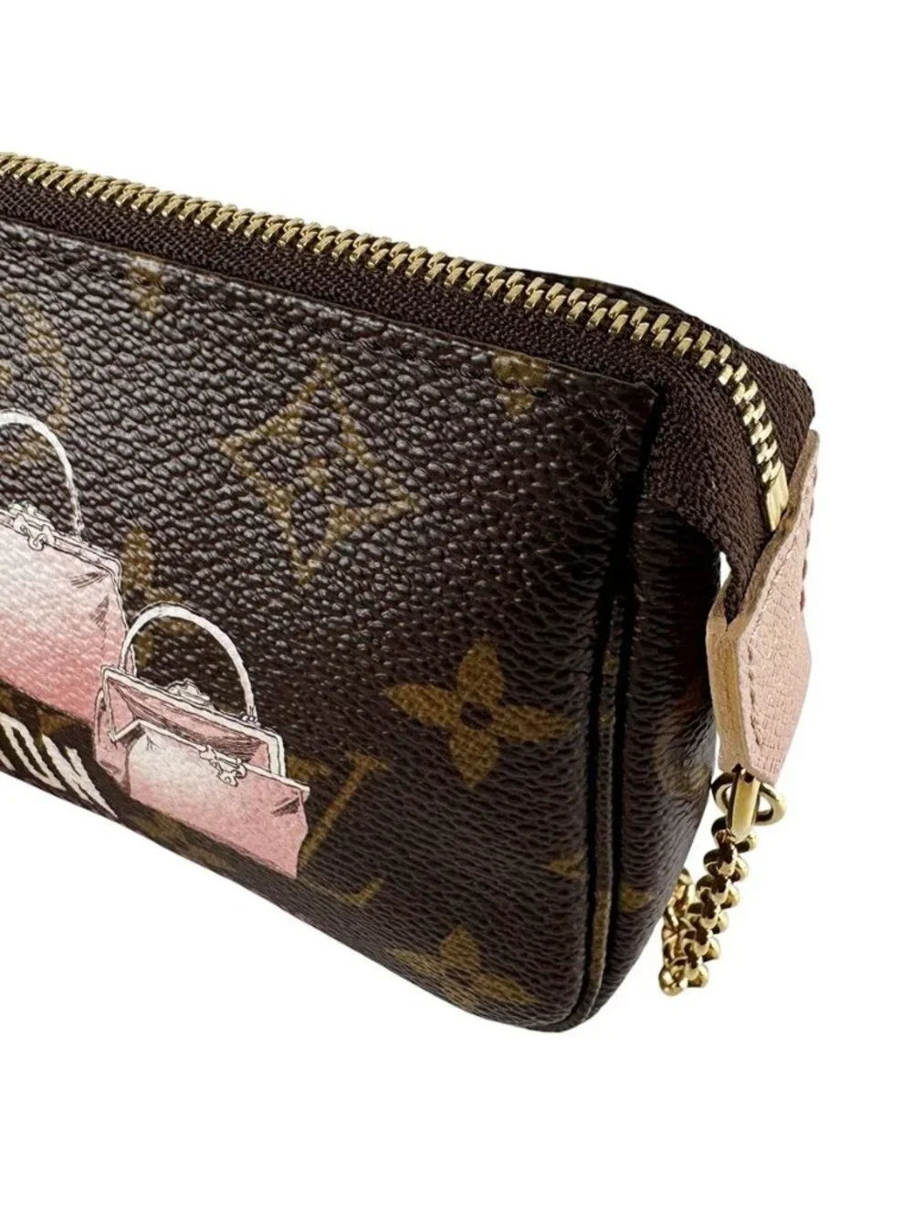 Louis Vuitton Pouch Handbag Monogram Mini Pochette Soir